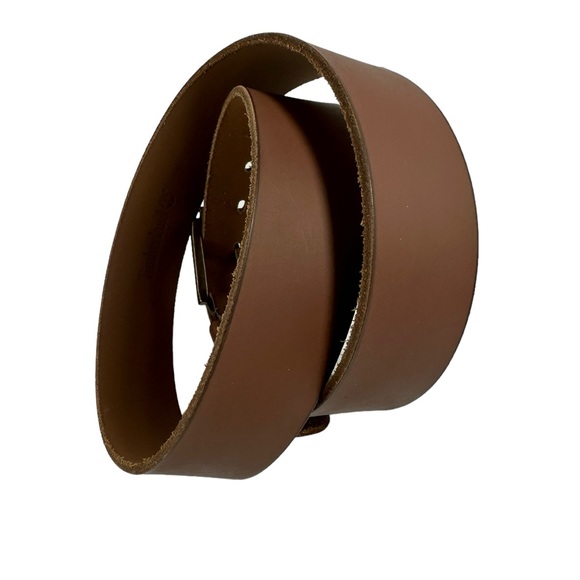 Genuine vintage TIMBERLAND tan leather belt medium size 34 - Picture 4 of 12